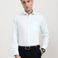 Sky Blue Solid Slim Fit Formal Shirt | Greenfibre