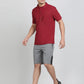 Maroon Solid REGULAR FIT Polo T-Shirt | Greenfibre