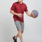 Maroon Solid REGULAR FIT Polo T-Shirt | Greenfibre