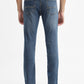 Dark Indigo Blue Washed Straight Fit Jeans | Greenfibre