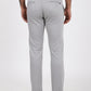 Light Grey Solid Super Slim Fit Casual Trouser | Greenfibre