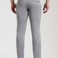 Grey Printed Super Slim Fit Casual Trouser | Greenfibre