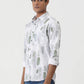 Green Printed Slim Fit Casual Shirt | Greenfibre