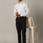 White Printed Regular Fit Formal Shirt | JadeBlue