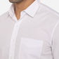 Bright White Solid Slim Fit Semi Casual Shirt | Greenfibre
