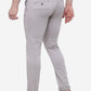 Grey Solid Super Slim Fit Casual Trouser | Greenfibre