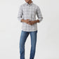 Grey Checked Slim Fit Casual Shirt | Greenfibre