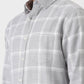 Grey Checked Slim Fit Casual Shirt | Greenfibre