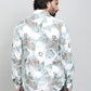 Green Printed Slim Fit Casual Shirt | JadeBlue