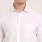 White Solid Slim Fit Casual Shirt | Greenfibre