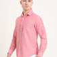 Red Solid Slim Fit Casual Shirt | Greenfibre