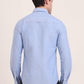 Blue Solid Slim Fit Casual Shirt | Greenfibre