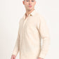 Beige Solid Slim Fit Casual Shirt | Greenfibre