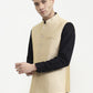 Fawn Solid  Waistcoat | Greenfibre