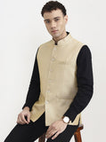 Fawn Solid  Waistcoat | Greenfibre