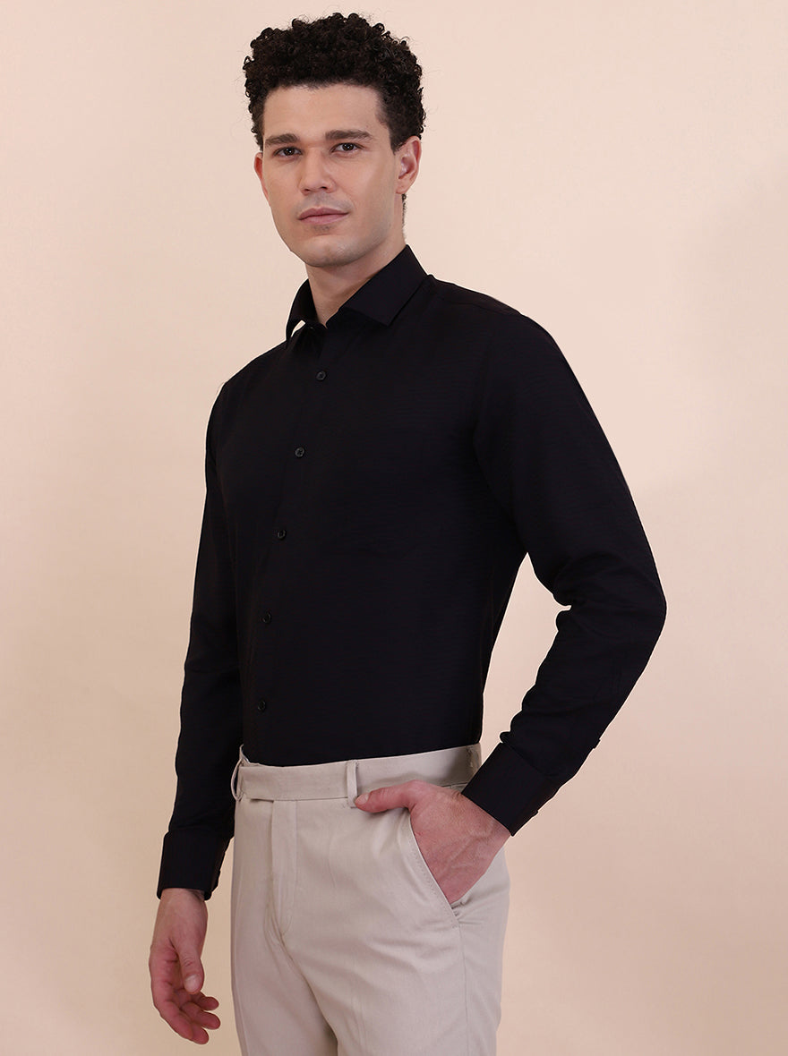 Maroon Solid Slim Fit Formal Shirt | Greenfibre