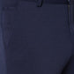 Dark Blue Solid Slim Fit Formal Trouser | JB Studio