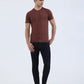 Friar Brown Printed Slim Fit T-Shirt | Greenfibre