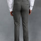 Dark Grey Solid Super Slim Fit Casual Trouser | Greenfibre