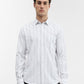 White Striped Smart Fit Semi Casual Shirt | Greenfibre