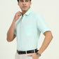 Light Green Solid Regular Fit Formal Shirt | Greenfibre