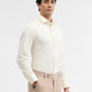 Cream Solid Slim Fit Formal Shirt | Greenfibre