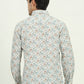 White Printed Slim Fit Casual Shirt | JadeBlue