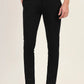 Black Solid Super Slim Fit Casual Trouser | Greenfibre