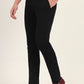 Black Solid Super Slim Fit Casual Trouser | Greenfibre