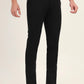 Black Solid Super Slim Fit Casual Trouser | Greenfibre