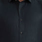 Green Solid Slim Fit Party Wear Shirt | Greenfibre