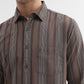 Chocolaty Striped Slim Fit Casual Shirt | Greenfibre
