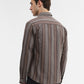 Chocolaty Striped Slim Fit Casual Shirt | Greenfibre