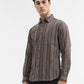 Chocolaty Striped Slim Fit Casual Shirt | Greenfibre
