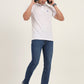Mid Blue Washed Slim Fit Jeans | Greenfibre