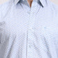 Blue Printed Smart Fit Semi Casual Shirt | Greenfibre