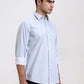 Blue Printed Smart Fit Semi Casual Shirt | Greenfibre