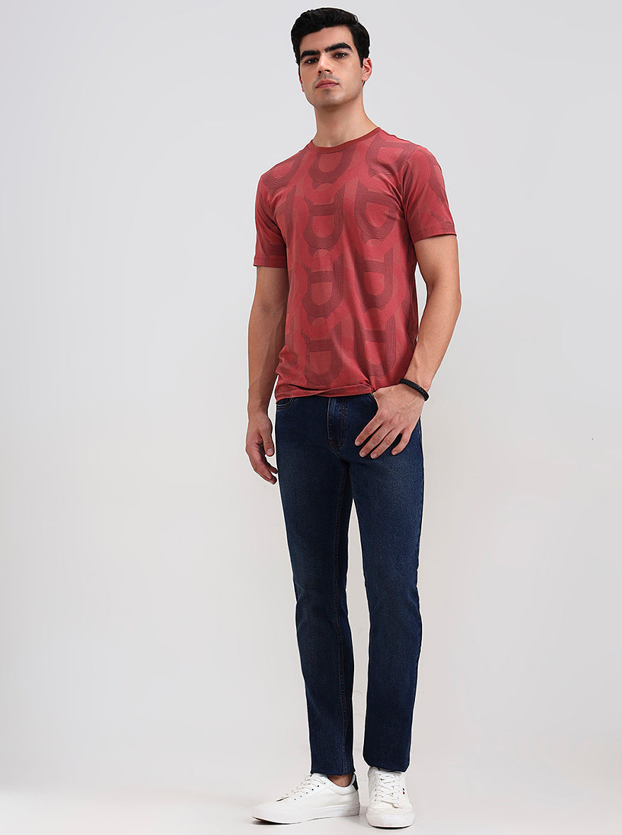 Deep Indigo Washed Slim Fit Jeans | Greenfibre