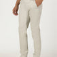 Light Grey Solid Slim Fit Casual Trouser | Greenfibre