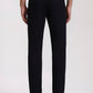 Black Solid Neo Fit Casual Trouser | Greenfibre