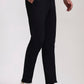 Black Solid Neo Fit Casual Trouser | Greenfibre