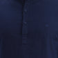 Navy Blue Solid Slim Fit Casual Shirt | Greenfibre
