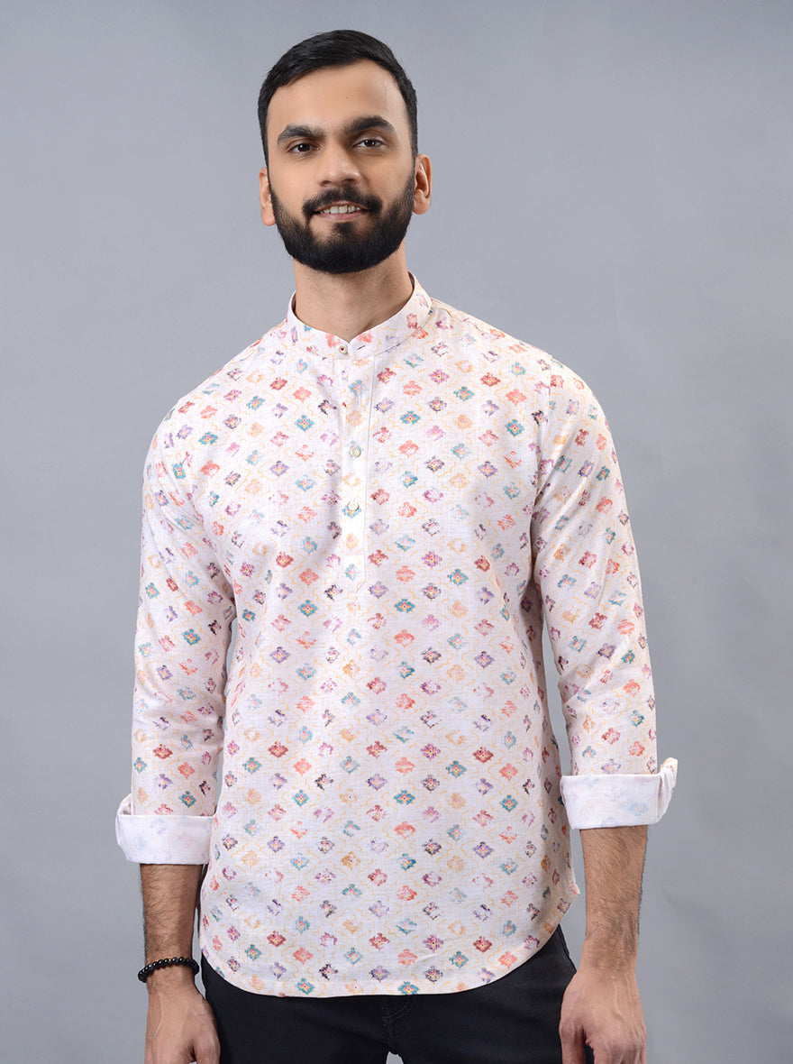 Multicolor Printed Slim Fit Casual Shirt | Wyre