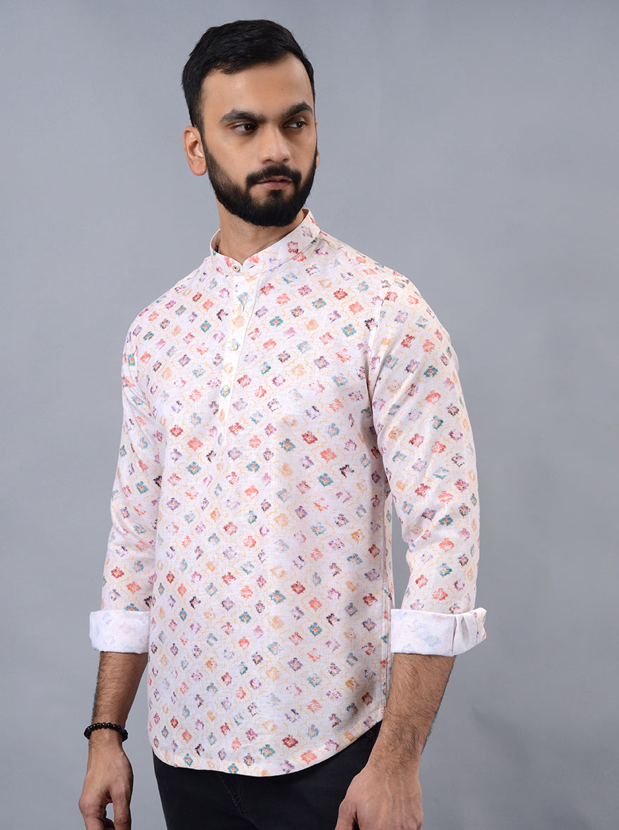 Multicolor Printed Slim Fit Casual Shirt | Wyre