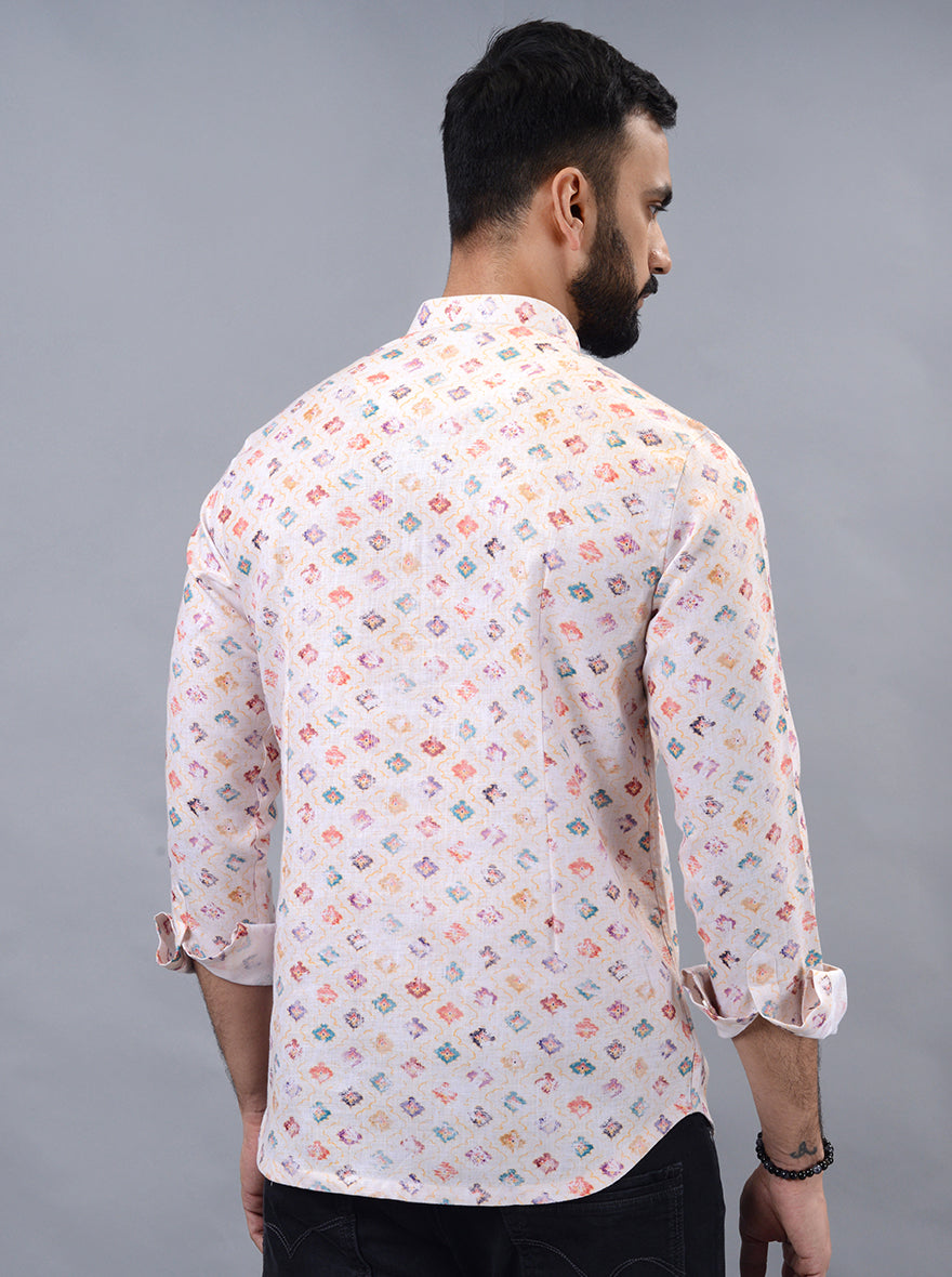 Multicolor Printed Slim Fit Casual Shirt | Wyre