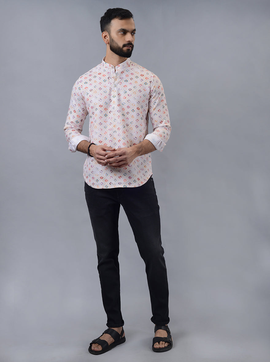 Multicolor Printed Slim Fit Casual Shirt | Wyre