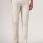 Beige Solid Neo Fit Casual Trouser | Greenfibre