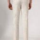 Beige Solid Neo Fit Casual Trouser | Greenfibre