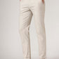 Beige Solid Neo Fit Casual Trouser | Greenfibre