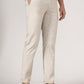 Beige Solid Neo Fit Casual Trouser | Greenfibre